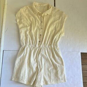 Delicate Cream Lace Skirt beach cover